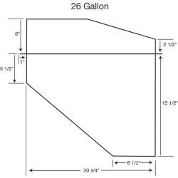 Superior Wedge Fuel Cell - 26 Gallon