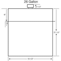 Superior Wedge Fuel Cell - 26 Gallon