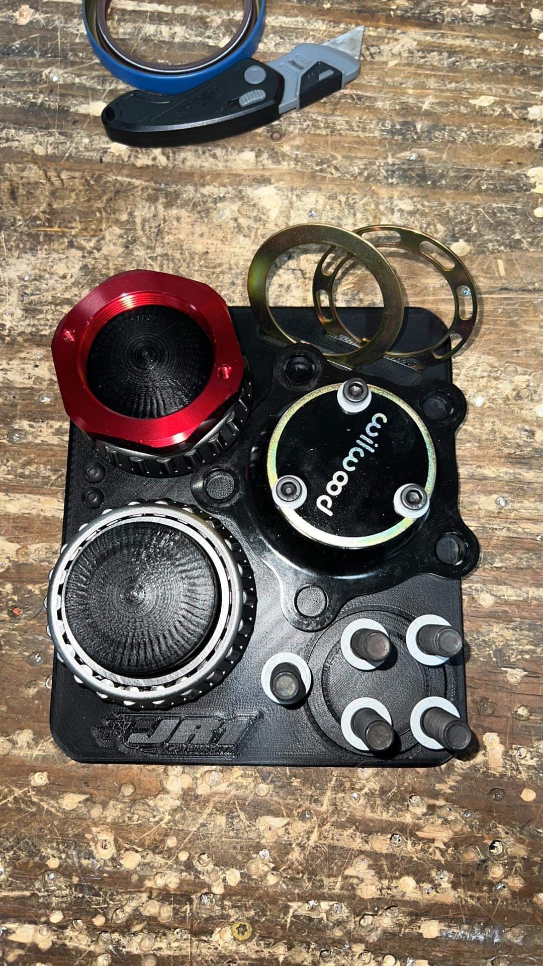 Wide 5 Bearing Maintenance Tray - 1 Ton Rear