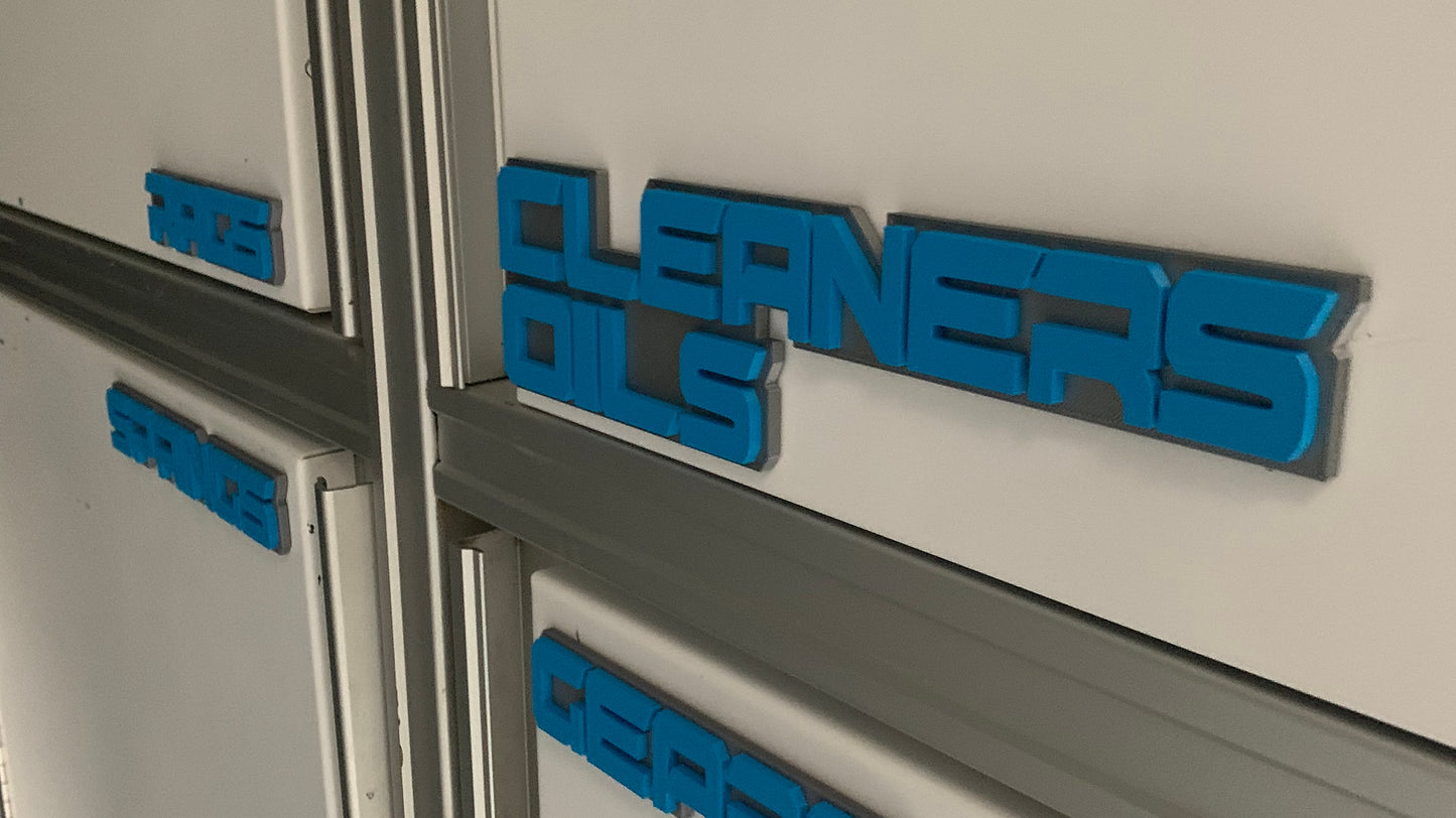 Custom Cabinet / Tool Box Labels