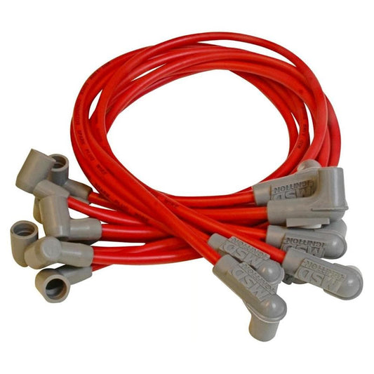 MSD Super Conductor Spark Plug Wire Set - SBC Under Header