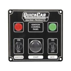 Quickcar Ignition Black Panel w/Start Button/1 Acc & Lights