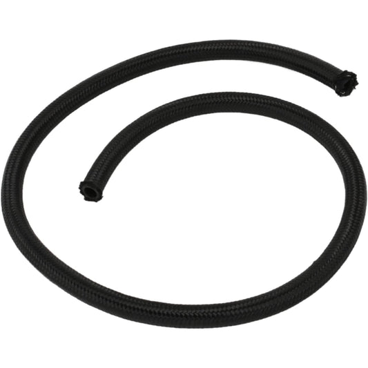 Fragola Premium Black Nylon Braided Rubber Hose