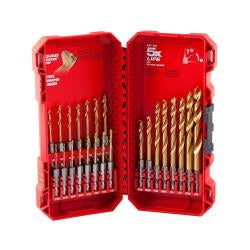 Milwaukee Impact Duty RED HELIX Titanium Drill Bit Set - 23PC