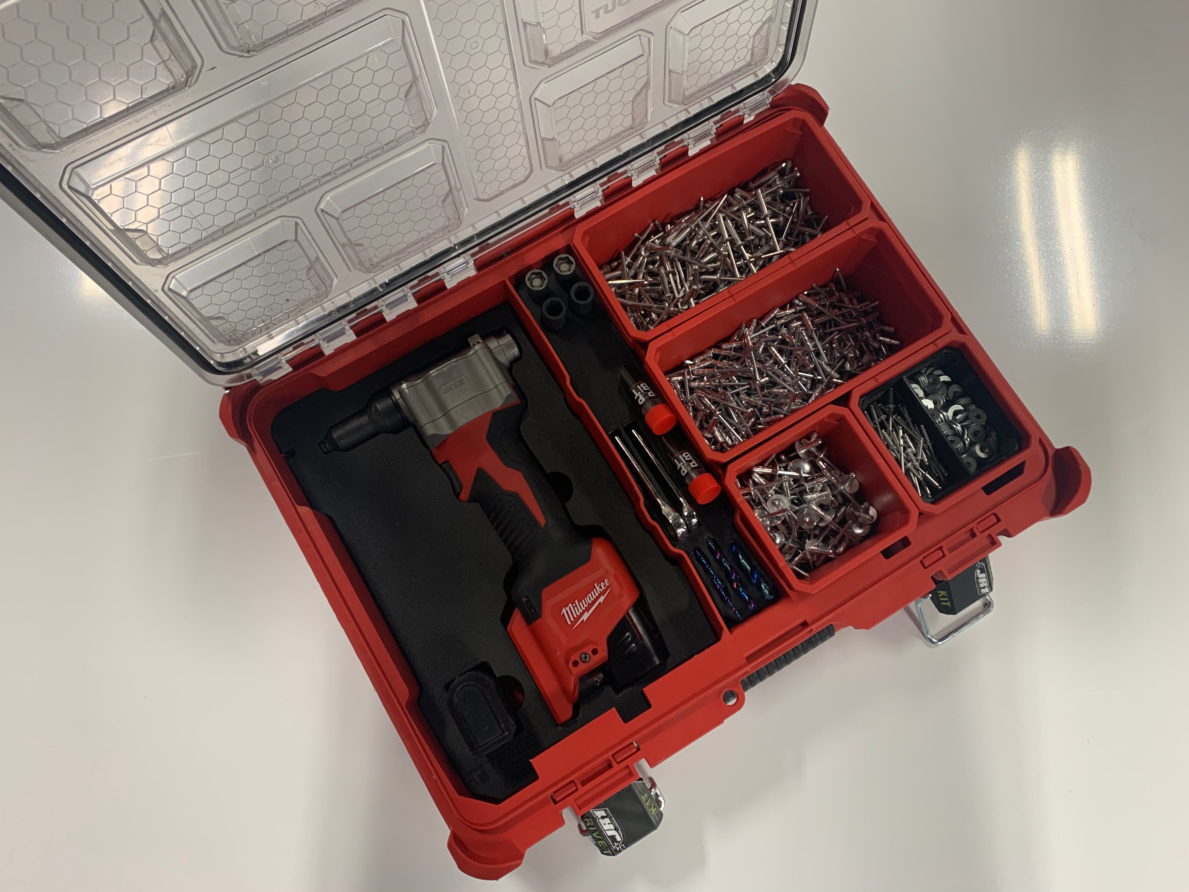 Red Rivet Kit Premium Rivet Kit with Tools – JR1 Motorsports